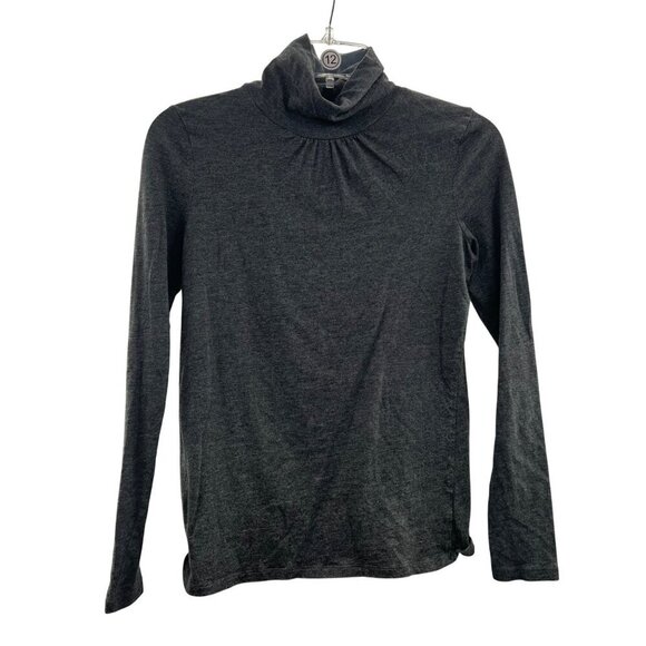 Talbots Tops - Talbots Mock Neck Top Women's Size XS Gray Long Sleeve Career